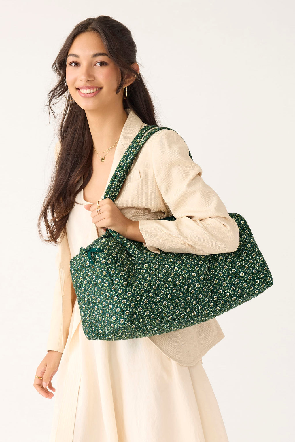 Small Travel Duffel - Mistletoe Lattice