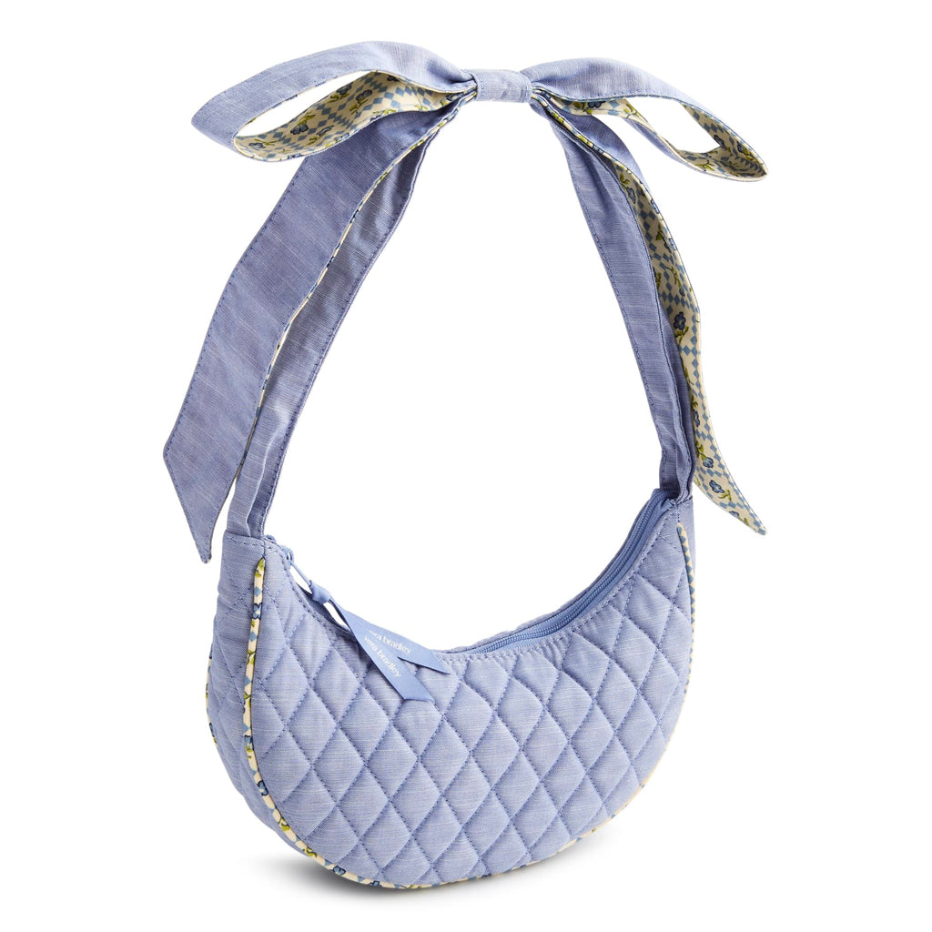 Mini Clara Bow Bag - Blue Chambray